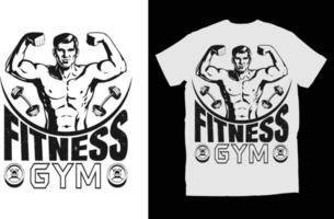 diseño de camiseta de fitness vector