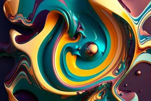 Colorful background with gradient color. Design with liquid shape photo