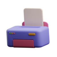 grafisch ontwerper printer illustratie 3d png