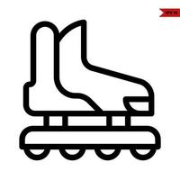 skates shoes line icon vector