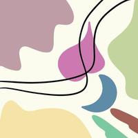 Abstract backgrounds hand drawn various shapes and doodle objects. vector