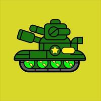 tank cute style illustration vector