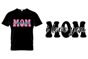 tipografía mamá camiseta diseño vector madre día citas