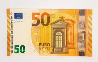 Euro banknotes money, legal tender of the European Union photo