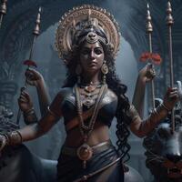 famous hindu goddess kali mata photo