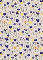 Beautiful flower seamless pattern and branch. Popular aset, aesthetic concept and elegance theme coloured. Find fill pattern on swatches