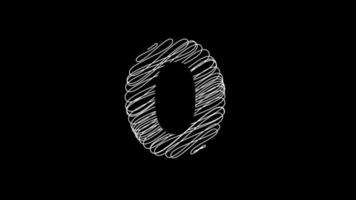 letra o animación con Escribiendo línea en negro antecedentes video