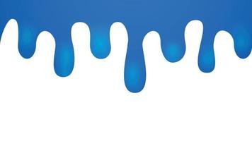 Blue smudged splash on white background vector