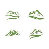 logotipo de icono de montaña foto