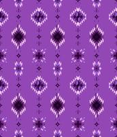 Aztec fabric pattern seamless. vector geometric pattern purple color design.