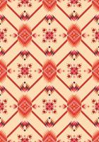 Pattern seamless background vector two tone color blue and yellow. Aztec style.