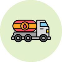 Oil Truck Vector Icon