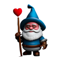 Valentines Day Gnome blue Hat Couple White Transparent png