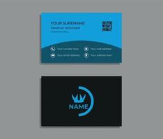 business card, business card template, vector abstract Double-sided creative Professional modern simple unique blue red and black business card minimal template.