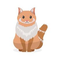 cartoon cat. pet characters illustration vector