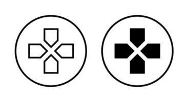 Gamepad direction button icon vector in flat style