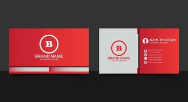 Corporate business card template design vector