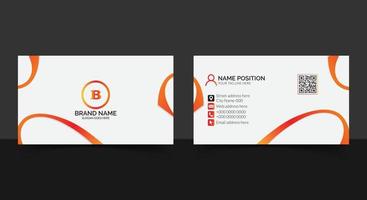 Modern business card template design vector