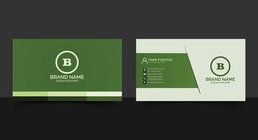 Corporate business card template design vector