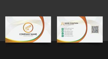 Modern business card template design vector