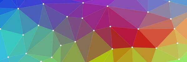 Geometric abstract colorful background with connected line and dots. Graphic background for your design. Vector illustration.