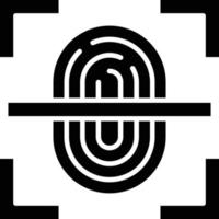 Vector Design Fingerprint Scan Icon Style