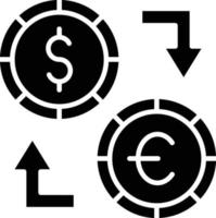 vector diseño dinero intercambiar icono estilo