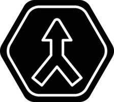 Vector Design Converging Road Icon Style