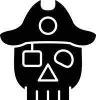 vector diseño pirata icono estilo