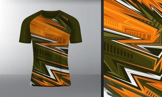 Racing sports jersey mockup front view vector