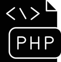 vector diseño php archivo icono estilo