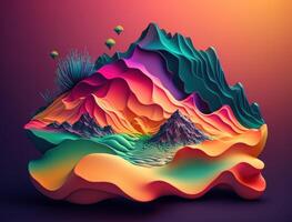 Abstract image featuring a combination of organic and geometric shapes dynamic and energetic background created with technology photo
