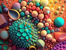Abstract image featuring a combination of organic and geometric shapes dynamic and energetic background created with technology photo