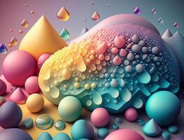 Abstract image featuring a combination of organic and geometric shapes dynamic and energetic background created with technology photo