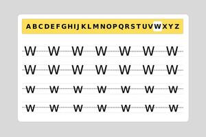Trace letter W uppercase and lowercase. Alphabet tracing practice preschool worksheet for kids learning English with the alphabet. Coloring book for Pre K, kindergarten. Vector illustration 22314556 Vector Art at Vecteezy Trace Letter W Uppercase And Lowercase. Alphabet Tracing Practice Preschool Worksheet For Kids Learning English With The Alphabet. Coloring Book For Pre K, Kindergarten. Vector Illustration 22314556 Vector Art At Vecteezy