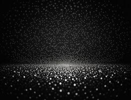 Black and white abstract geometric background with dot shapes pointillism style created with technology photo