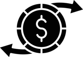 vector diseño dinero transferir icono estilo