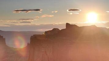 timelapse of ther rock structures at canyonlands, utah, usa video