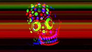neon splendore maschera pauroso viso video