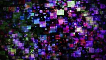 abstrato colorida partículas. útil fundo visuais para vj rotações, clubes e eventos video