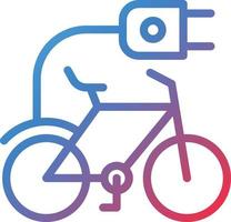 Vector Design Electric Bicycle Icon Style