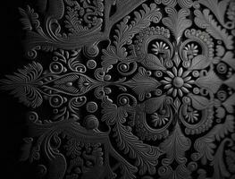 Royal vintage Victorian Gothic background Rococo venzel and whorl created with technology photo