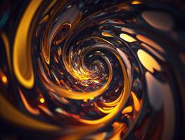 Colorful Swirling radial vortex background created with technology photo