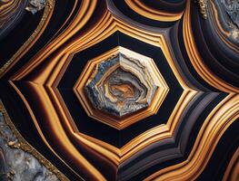 Marble stone texture background material with elements of semi-precious stones and gold created with technology photo