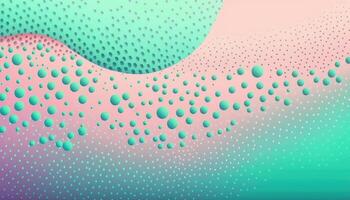 Colorful abstract geometric background with dot shapes pointillism style created with technology photo