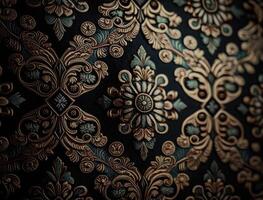 Royal vintage Victorian Gothic background Rococo venzel and whorl created with technology photo