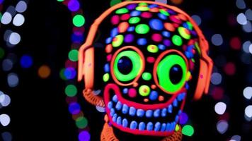 neon splendore maschera pauroso viso video