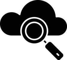 Vector Design Cloud Search Icon Style
