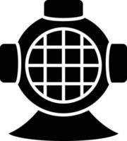 Vector Design Diving Helmet Icon Style