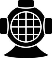 Vector Design Diving Helmet Icon Style